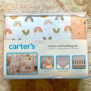 Brand NEW! Never opened. Carter’s 3 Piece Bedding Set.